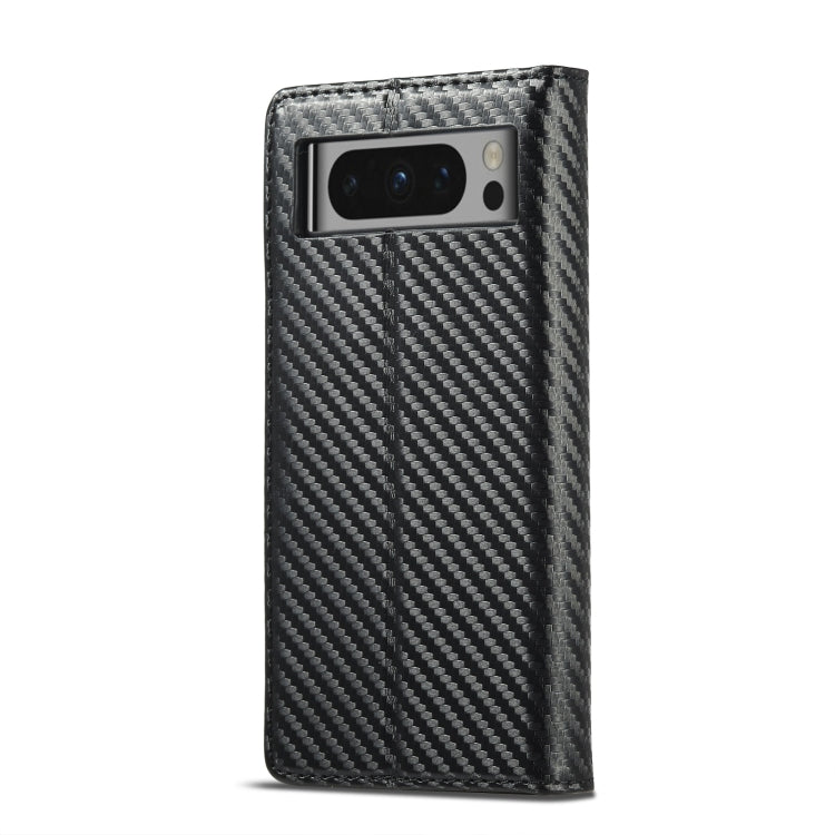 For Google Pixel 8 Pro LC.IMEEKE Carbon Fiber Leather Phone Case(Vertical Black) by LC.IMEEKE