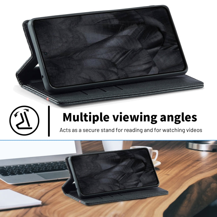 For Google Pixel 8 Pro LC.IMEEKE Carbon Fiber Leather Phone Case(Vertical Black) by LC.IMEEKE