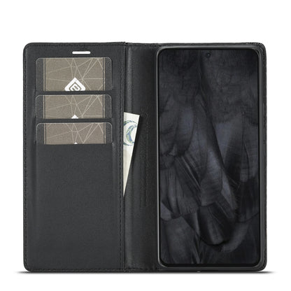 For Google Pixel 8 Pro LC.IMEEKE Carbon Fiber Leather Phone Case(Horizontal Black) by LC.IMEEKE