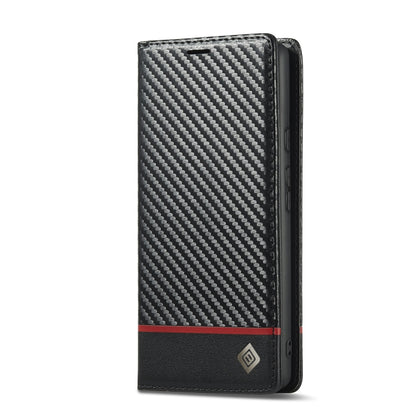 For Google Pixel 8 LC.IMEEKE Carbon Fiber Leather Phone Case(Horizontal Black) by LC.IMEEKE