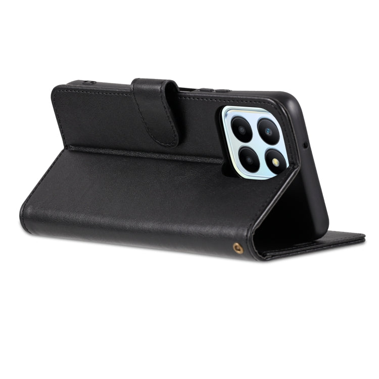 For Honor 70 Lite AZNS Sheepskin Texture Flip Leather Phone Case(Black) by AZNS