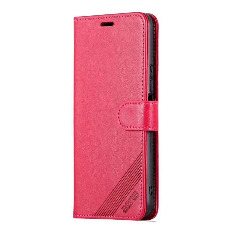 For Honor 70 Lite AZNS Sheepskin Texture Flip Leather Phone Case(Red) by AZNS