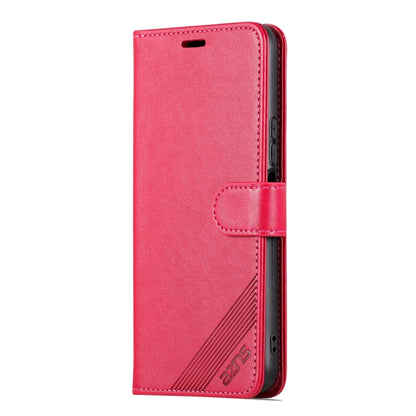 For Honor 70 Lite AZNS Sheepskin Texture Flip Leather Phone Case(Red) by AZNS