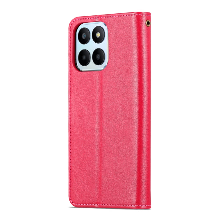 For Honor 70 Lite AZNS Sheepskin Texture Flip Leather Phone Case(Red) by AZNS