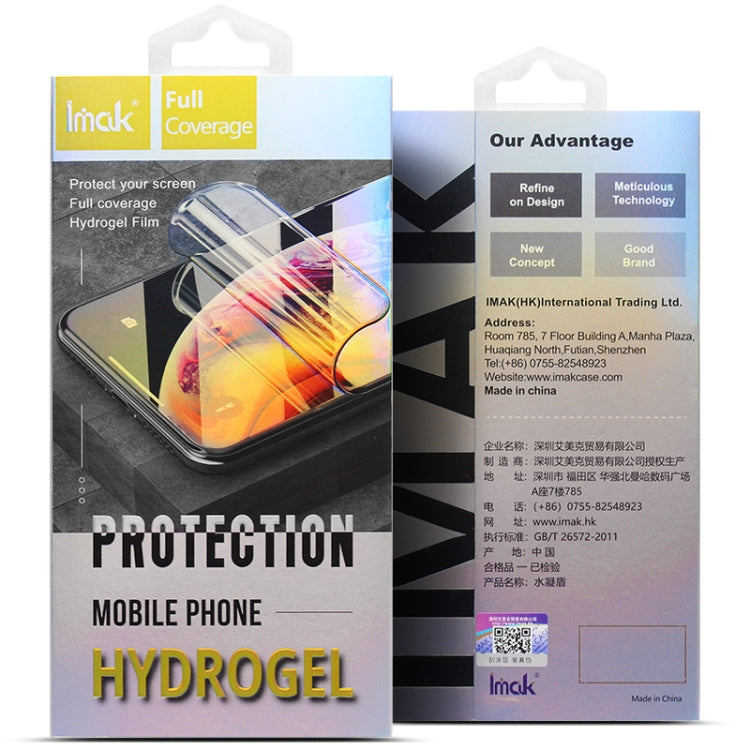 For OnePlus 11 5G 2pcs imak Curved Hydrogel Film Pnone Back Protector by imak