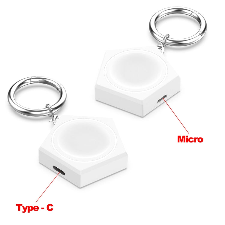 For Huawei Watch Ultimate Portable Universal Smart Watch Charger, Port:Micro-USB(White) by bashfashion