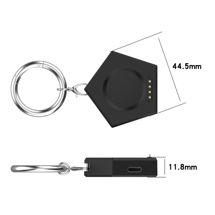 For OPPO Watch 4 Pro / 3 / 3 Pro Portable Universal Smart Watch Charger, Port:Micro-USB(Black) by bashfashion