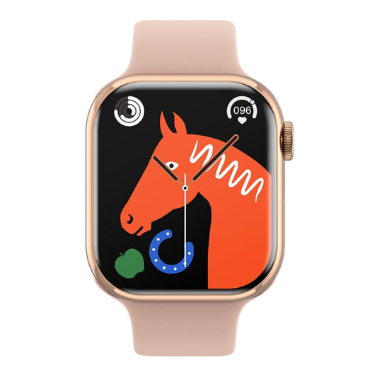 IW9 2.05 inch Square Screen Smart Watch Supports Bluetooth Calls/Blood Oxygen Monitoring(Rose Gold) by bashfashion