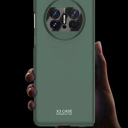 For Huawei Mate X3 GKK Peep-proof Integrated Ultra-thin Full Coverage Phone Flip Case(Green) by GKK