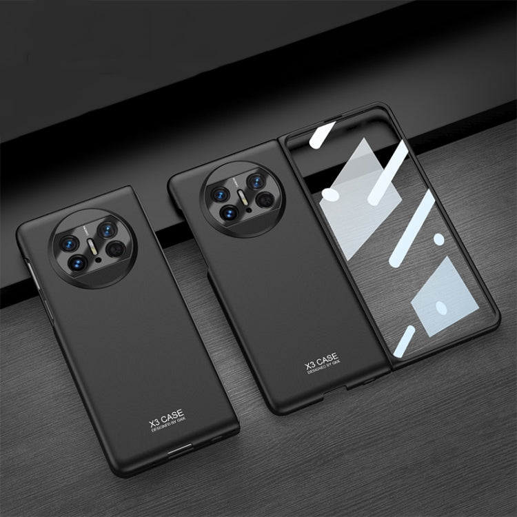 For Huawei Mate X3 GKK Integrated Ultra-thin Full Coverage Phone Flip Case(Black) by GKK