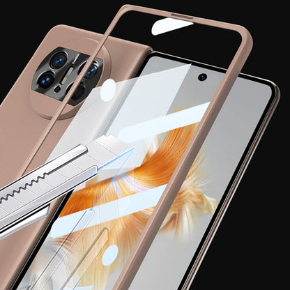 For Huawei Mate X3 GKK Integrated Ultra-thin Full Coverage Phone Flip Case(Gold) by GKK