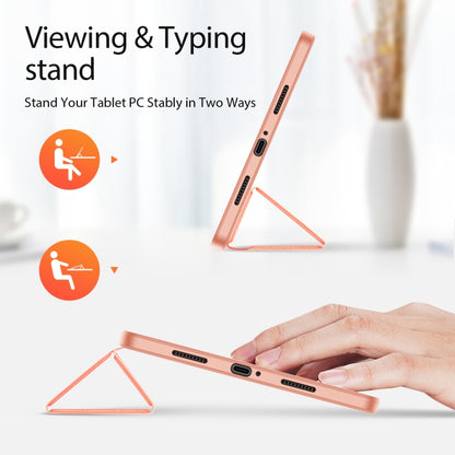 For Xiaomi Pad 6 Pro / Pad 6 DUX DUCIS Domo Series Magnetic Flip Leather Tablet Case(Pink) by DUX DUCIS