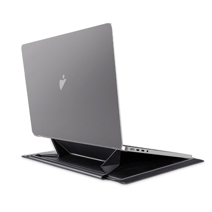 15-16 inch Universal Laptop Magnetic Holder Stitching Inner Bag(Black) by bashfashion