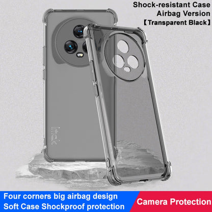 For Honor Magic5 5G imak Shockproof Airbag TPU Phone Case(Transparent Black) by imak