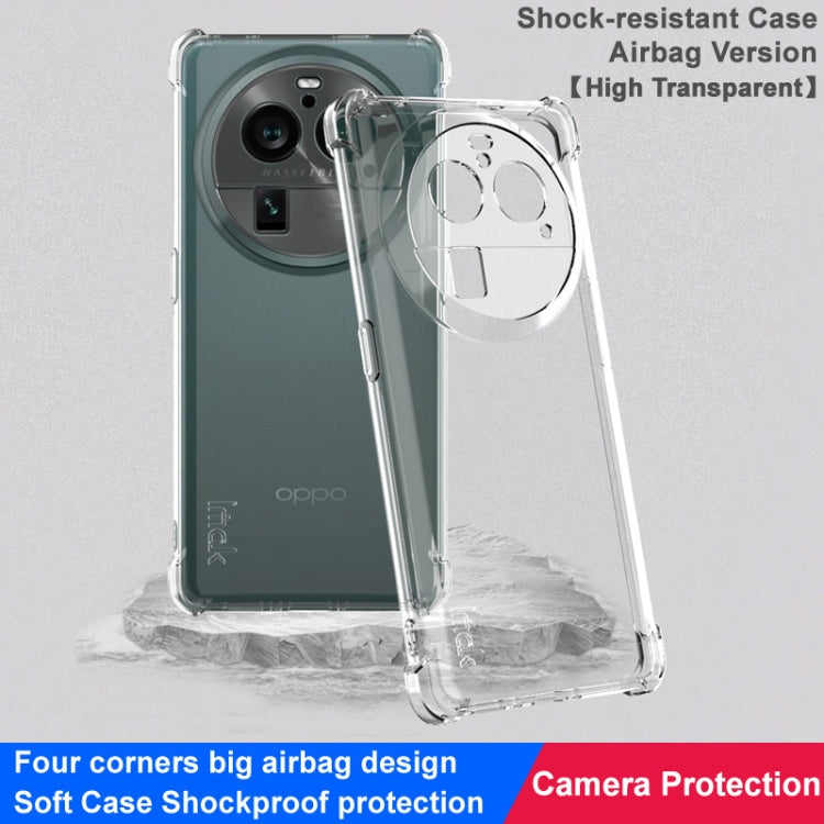 For OPPO Find X6 Pro 5G imak Shockproof Airbag TPU Phone Case(Transparent) by imak