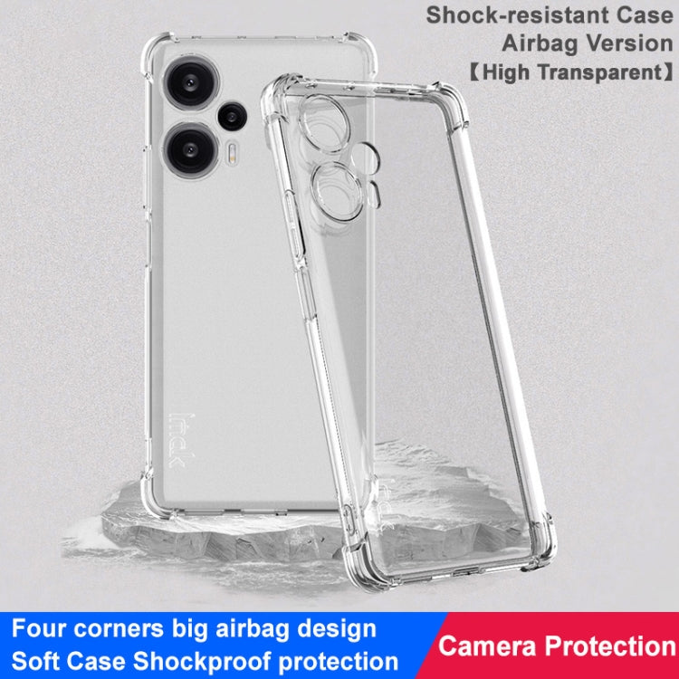 For Xiaomi Redmi Note 12 Turbo 5G/Poco F5 5G imak Shockproof Airbag TPU Phone Case(Transparent) by imak