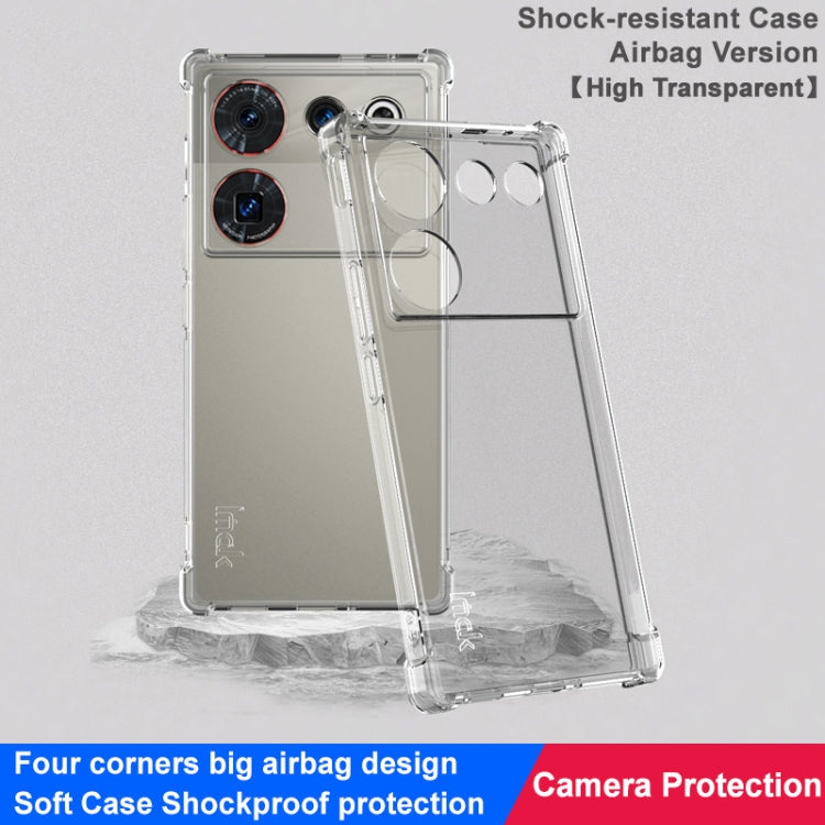 For ZTE nubia Z50 Ultra 5G imak Shockproof Airbag TPU Phone Case(Transparent) by imak