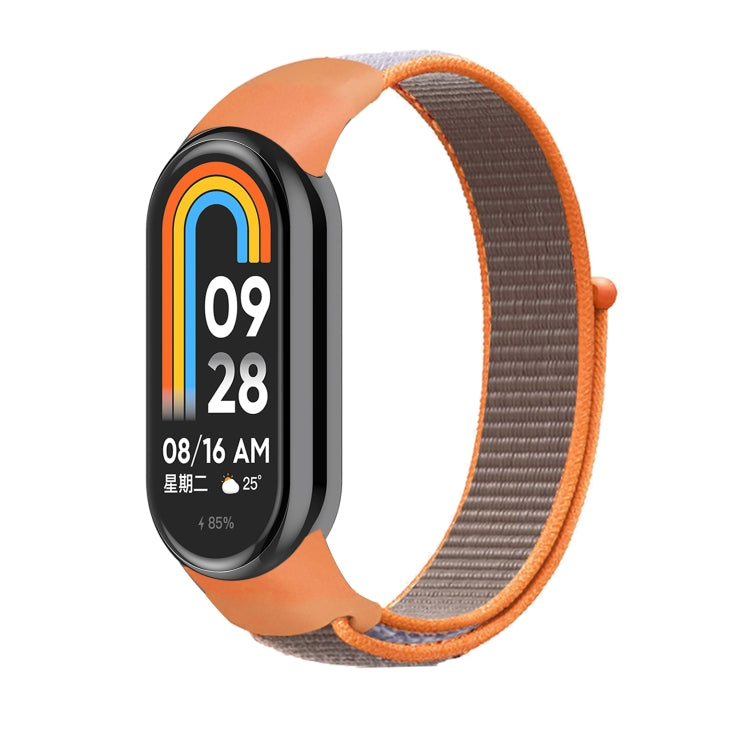 For Xiaomi Mi Band 8 Loop Nylon Watch Band(Orange) by bashfashion