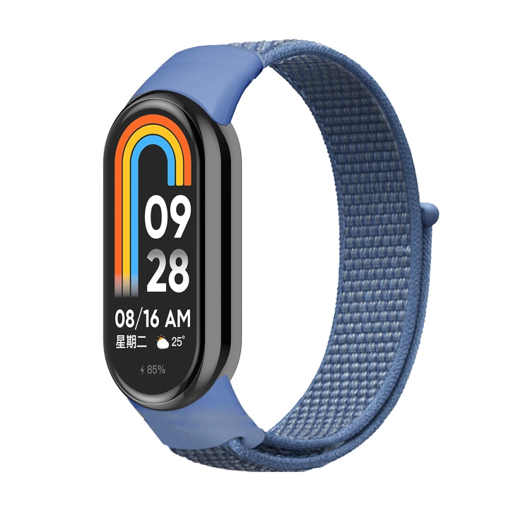 For Xiaomi Mi Band 8 Loop Nylon Watch Band(Cape Cod Blue) by bashfashion