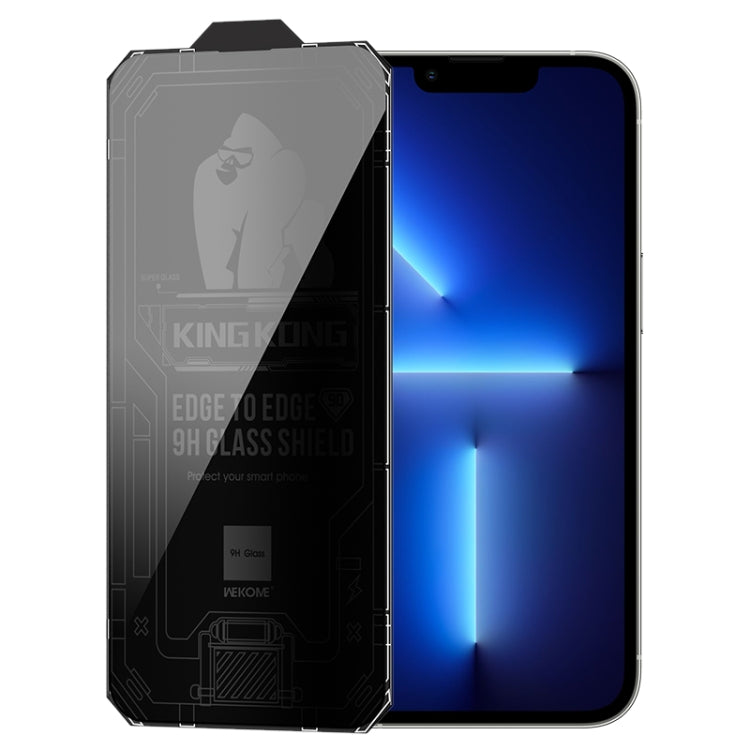 For iPhone 13 Pro WK WTP-067 King Kong Vacha 9D Curved Privacy Tempered Glass Film(Black) by WK
