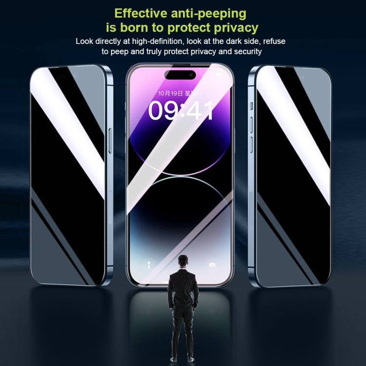 For iPhone 13 Pro WK WTP-067 King Kong Vacha 9D Curved Privacy Tempered Glass Film(Black) by WK