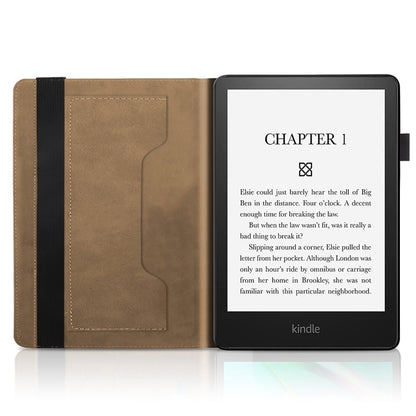 For Amazon Kindle 6 2022 Life Tree Series Horizontal Flip Leather Tablet Case(Brown) by bashfashion