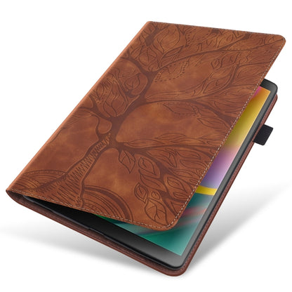 For Xiaomi Pad 6 / Pad 6 Pro Life Tree Series Horizontal Flip Leather Tablet Case(Brown) by bashfashion