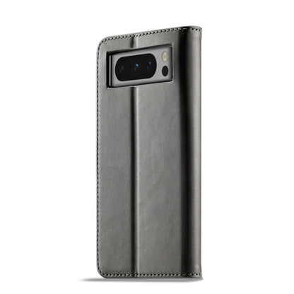 For Google Pixel 8 Pro LC.IMEEKE Calf Texture Horizontal Flip Leather Case(Grey) by LC.IMEEKE