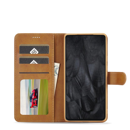 For Google Pixel 8 Pro LC.IMEEKE Calf Texture Horizontal Flip Leather Case(Yellow) by LC.IMEEKE