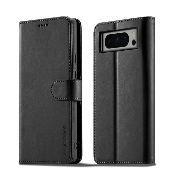 For Google Pixel 8 Pro LC.IMEEKE Calf Texture Horizontal Flip Leather Case(Black) by LC.IMEEKE
