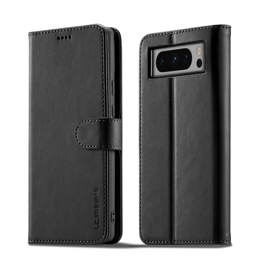 For Google Pixel 8 Pro LC.IMEEKE Calf Texture Horizontal Flip Leather Case(Black) by LC.IMEEKE