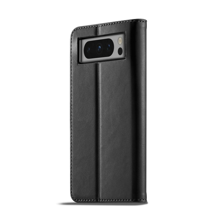 For Google Pixel 8 Pro LC.IMEEKE Calf Texture Horizontal Flip Leather Case(Black) by LC.IMEEKE