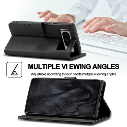 For Google Pixel 8 Pro LC.IMEEKE Calf Texture Horizontal Flip Leather Case(Black) by LC.IMEEKE