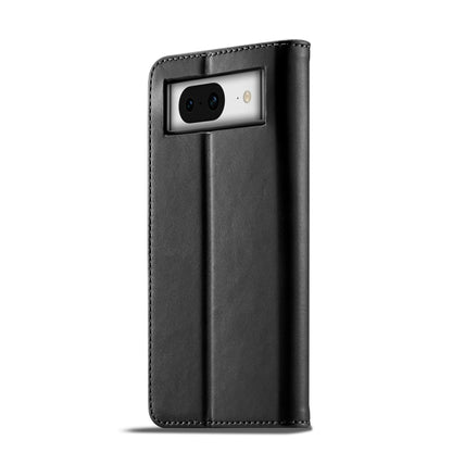 For Google Pixel 8a LC.IMEEKE Calf Texture Flip Leather Phone Case(Black) by LC.IMEEKE