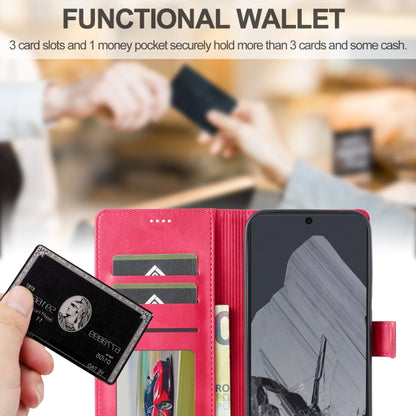 For Google Pixel 9 Pro XL LC.IMEEKE Calf Texture Flip Leather Phone Case(Red) by LC.IMEEKE
