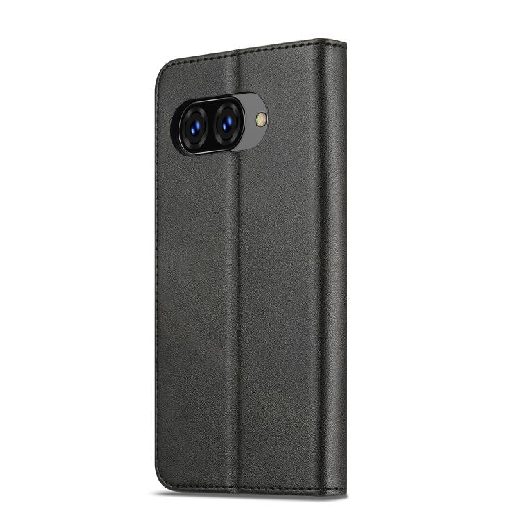 For Google Pixel 9a LC.IMEEKE Calf Texture Flip Leather Phone Case(Black) by LC.IMEEKE