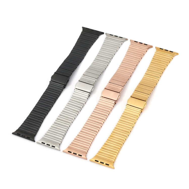 Ocean Metal Replacement Watch Band For Apple Watch Ultra 49mm(Rose Gold) by bashfashion