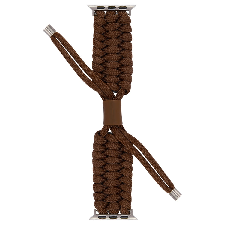 Stretch Plain Silicone Bean Watch Band For Apple Watch 7 41mm(Coffee Brown) by bashfashion