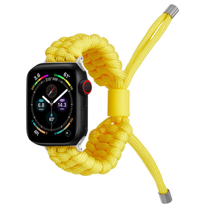 Stretch Plain Silicone Bean Watch Band For Apple Watch SE 40mm(Yellow) by bashfashion