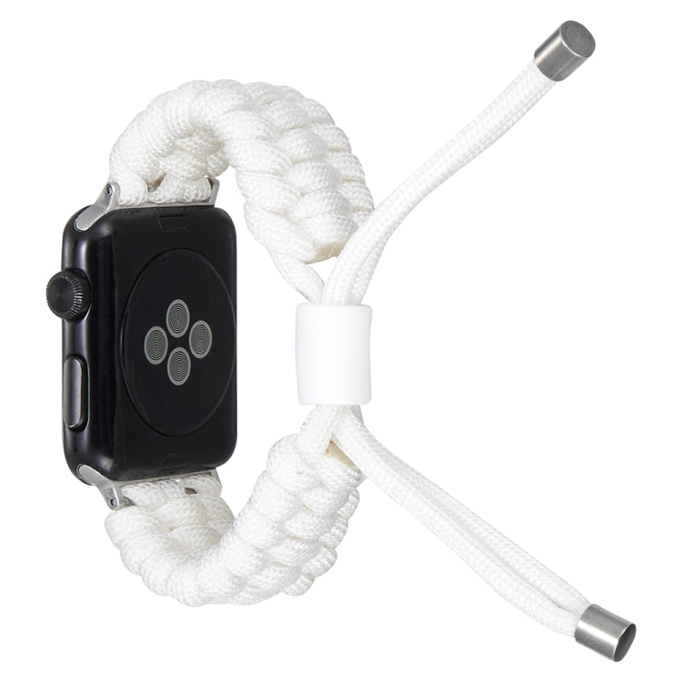 Stretch Plain Silicone Bean Watch Band For Apple Watch 6 40mm(White) by bashfashion