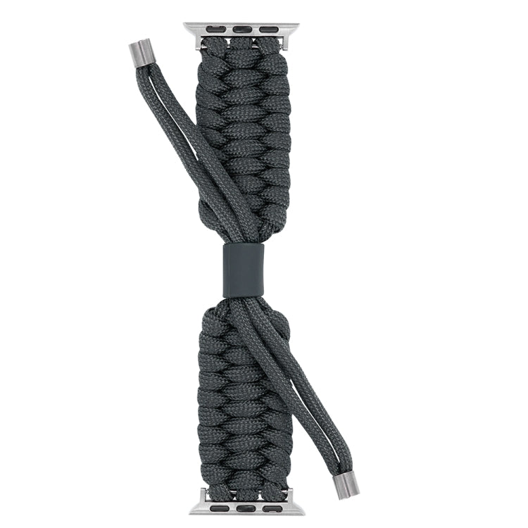 Stretch Plain Silicone Bean Watch Band For Apple Watch 6 40mm(Dark Grey) by bashfashion