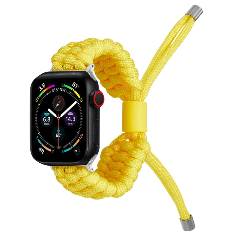 Stretch Plain Silicone Bean Watch Band For Apple Watch 5 40mm(Yellow) by bashfashion