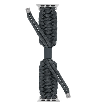 Stretch Plain Silicone Bean Watch Band For Apple Watch 5 40mm(Dark Grey) by bashfashion