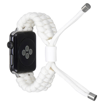 Stretch Plain Silicone Bean Watch Band For Apple Watch 5 44mm(White) by bashfashion