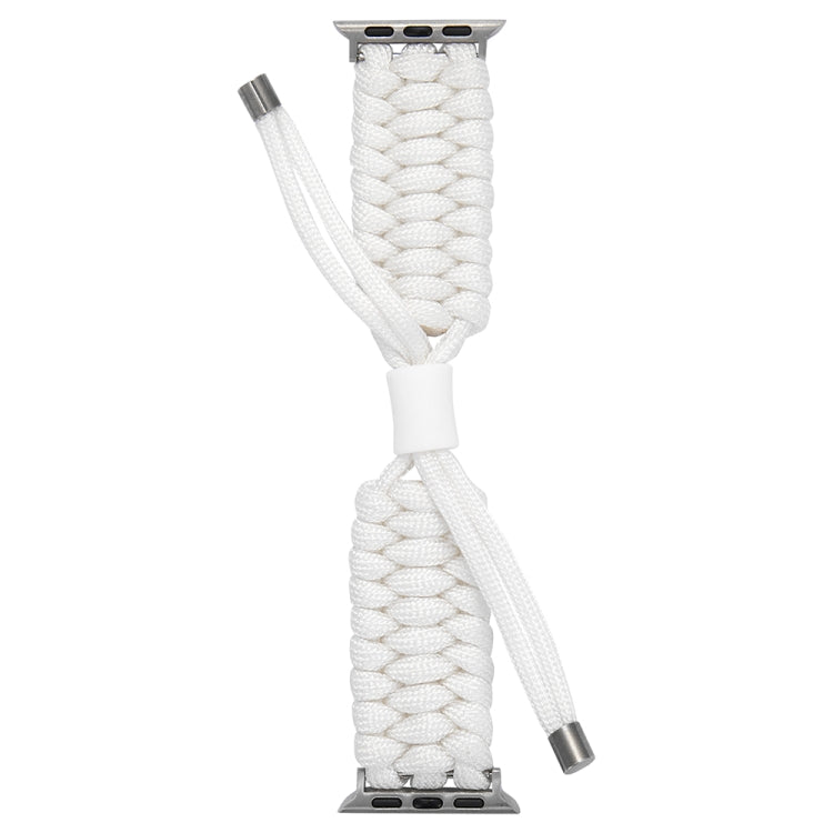 Stretch Plain Silicone Bean Watch Band For Apple Watch 5 44mm(White) by bashfashion