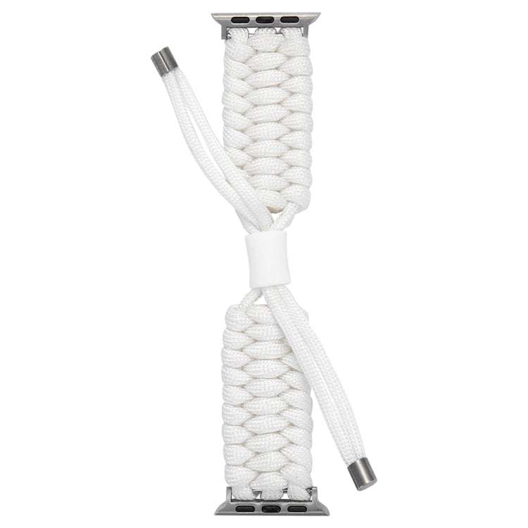 Stretch Plain Silicone Bean Watch Band For Apple Watch 9 41mm(White) by bashfashion