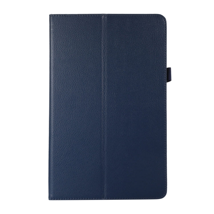 For OPPO Pad 2 2023 Litchi Texture Leather Tablet Case(Dark Blue) by bashfashion