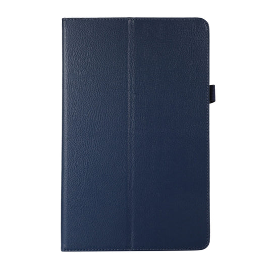 For OPPO Pad 2 2023 Litchi Texture Leather Tablet Case(Dark Blue) by bashfashion