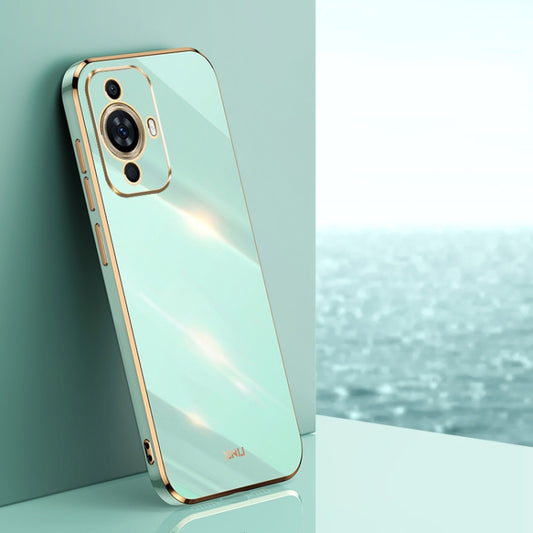 For Huawei nova 11 Pro XINLI Straight Edge 6D Electroplate TPU Phone Case(Mint Green) by XINLI