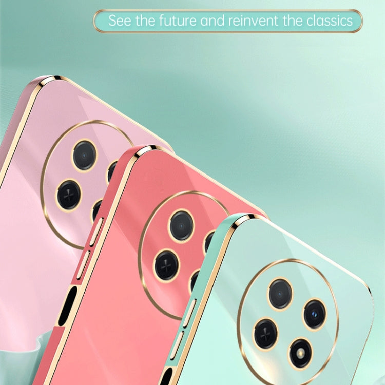 For Huawei Enjoy 60X XINLI Straight Edge 6D Electroplate TPU Phone Case(Hawthorn Red) by XINLI